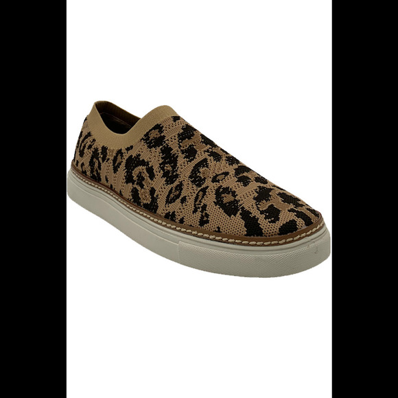 Vince Camuto Knit Slip-On Shoes Keamalla Leopard - Medium - Picture 2 of 4